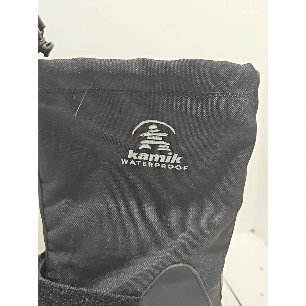 Kamik Rocket Waterproof Insulated Winter Snow Boots Sz 4 Black Lightweight